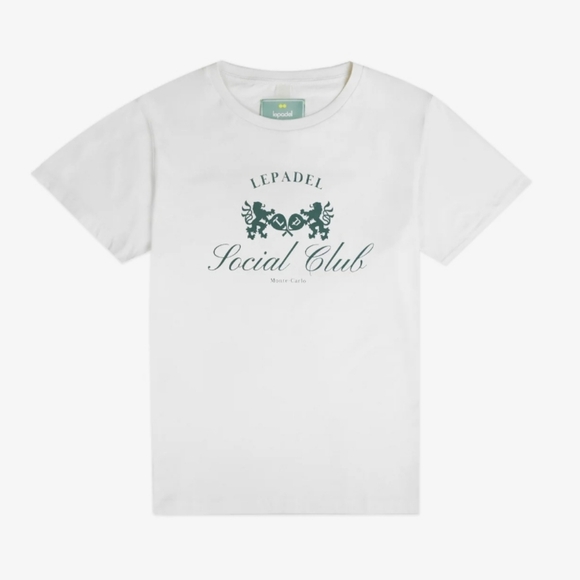 Le Padel Social Club T-Shirt - Optic White